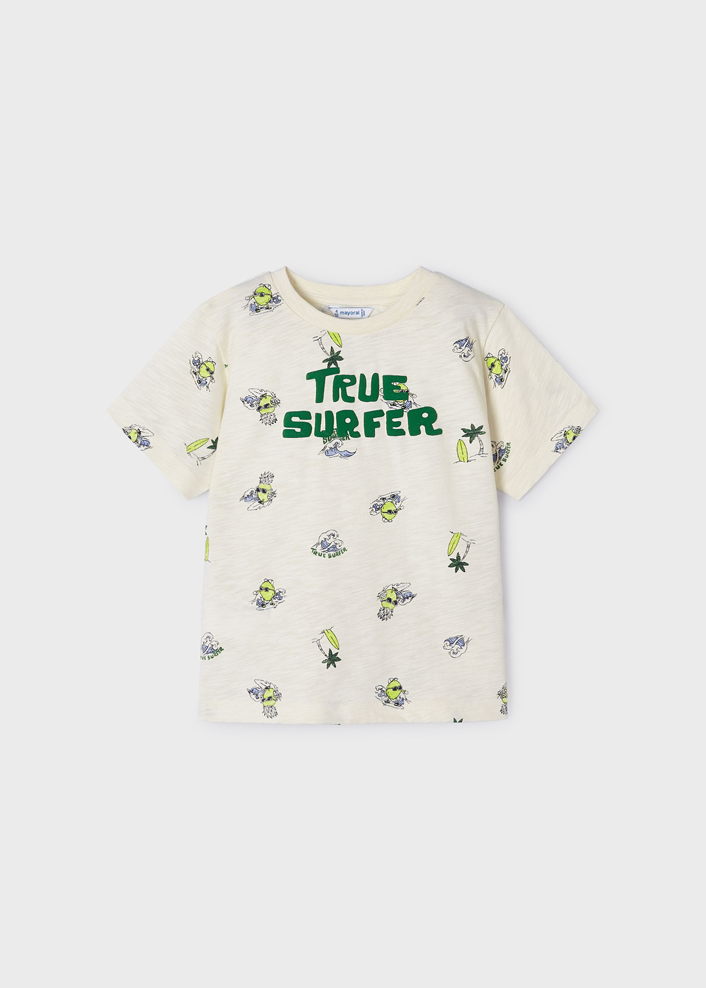 Camiseta Better Cotton estampada para meninos, Milk