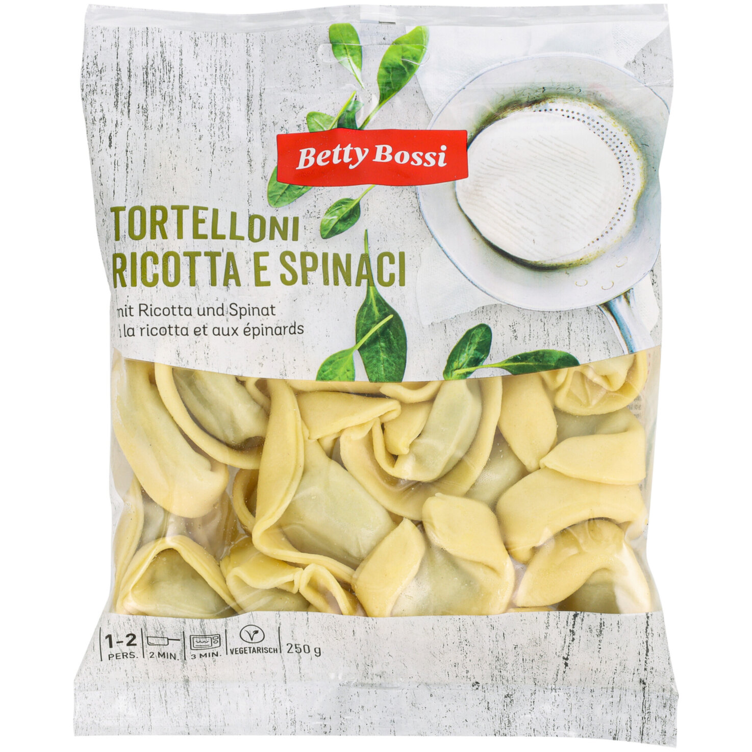 Betty Bossi Tortelloni mit Spinat & Ricotta