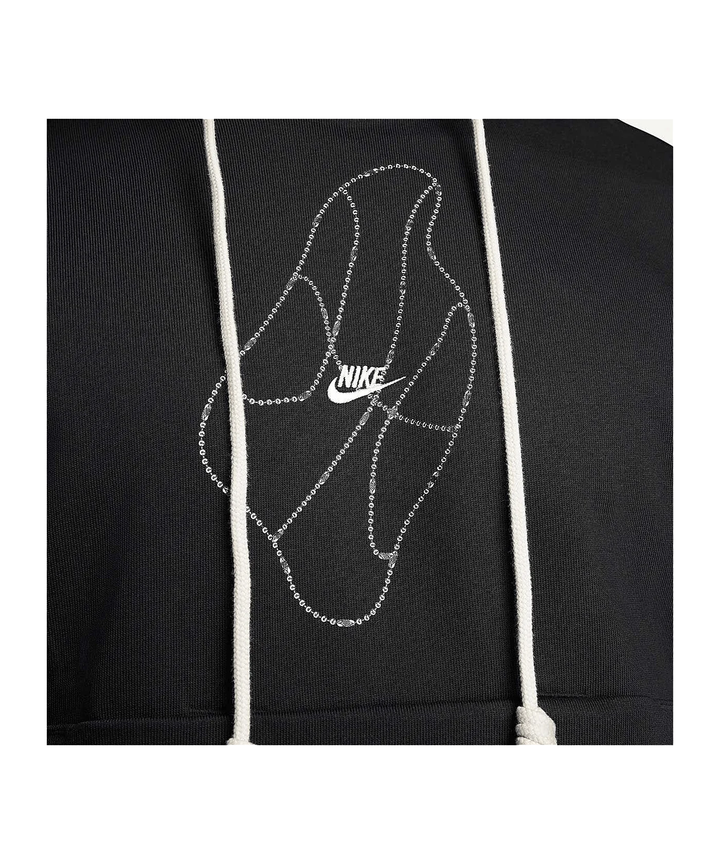 Nike Standard Issue Chain Hoody Schwarz Weiss F010