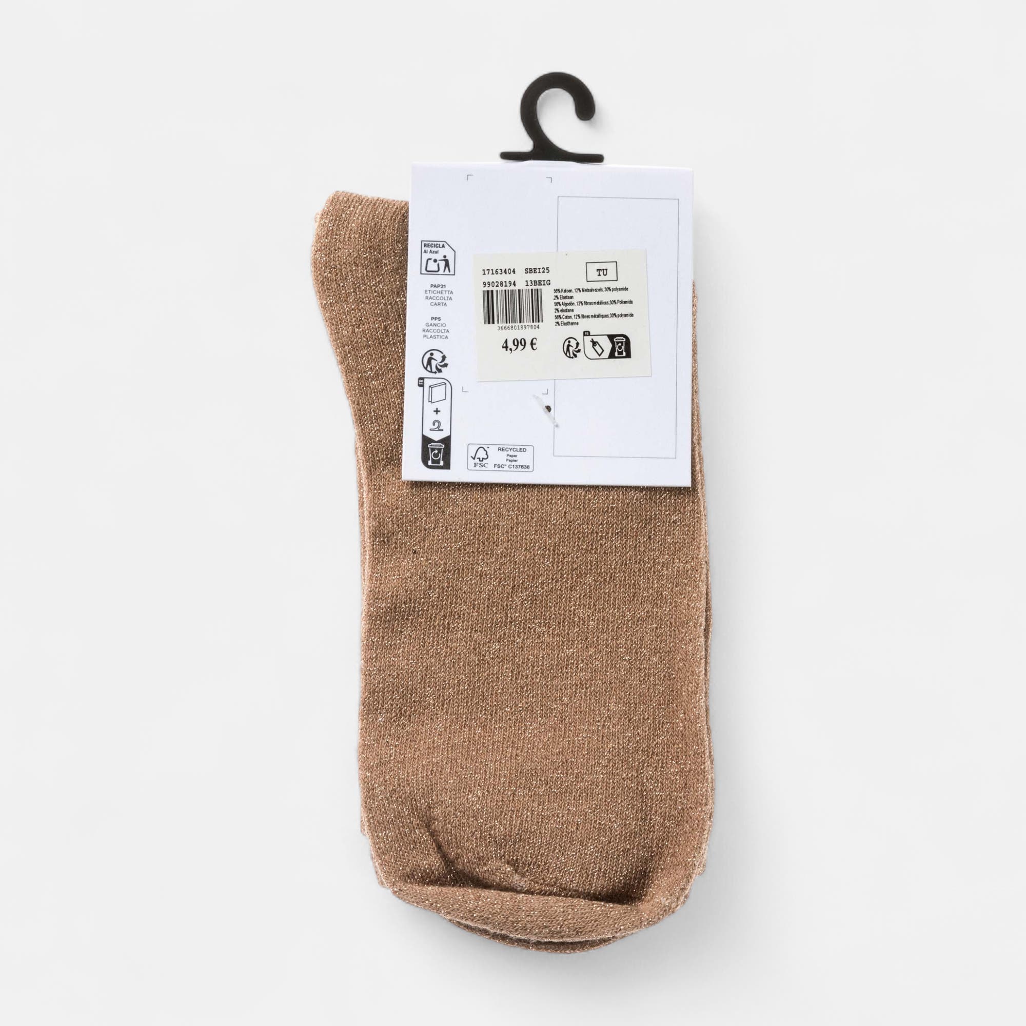 Chaussettes Femme beige