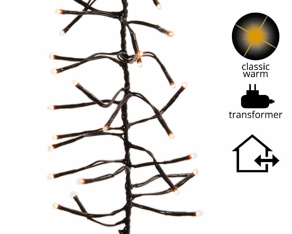 Lumineo Clusterverlichting - Kerstverlichting - 1128 - Klassiek warm wit - 10.5 cm