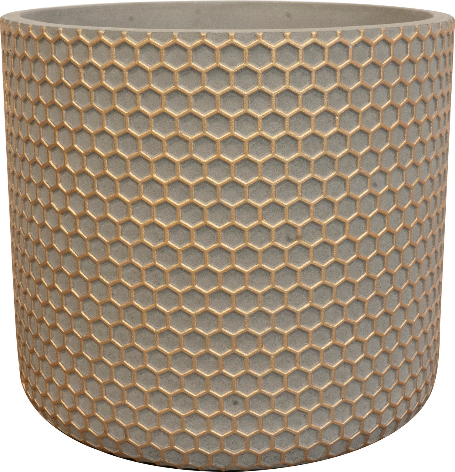 TS bloempot Bernt goud D 14 H 13 cm