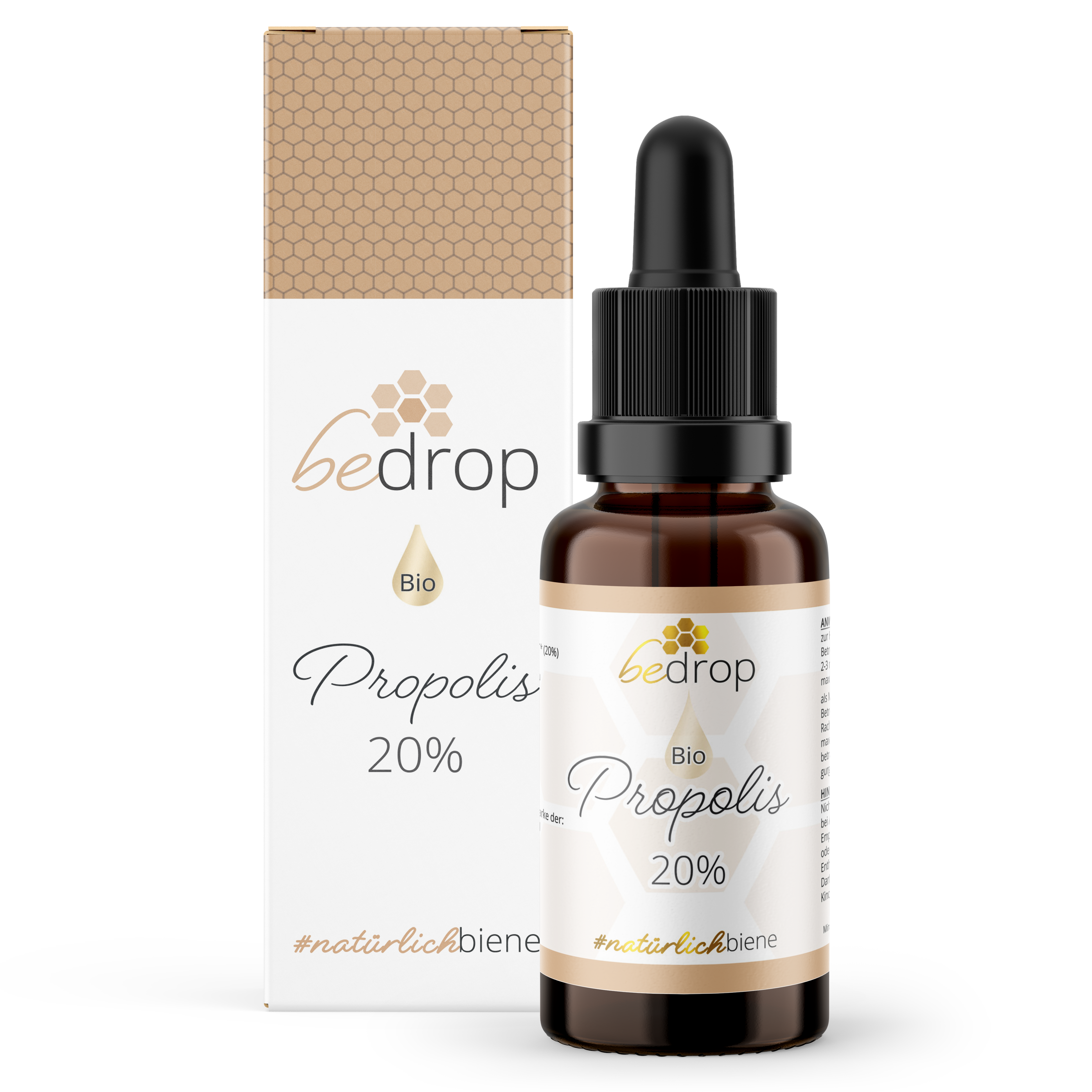 Propolis Extrakt Tinktur mit Pipette 20% - 30ml (Bio-Zertifiziert)