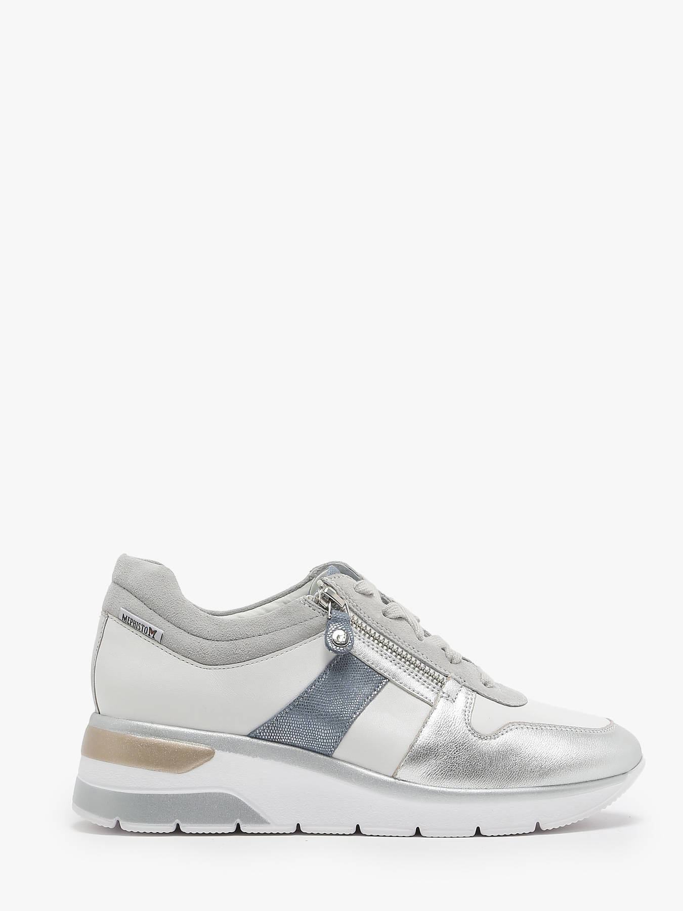 Sneakers talon compens en cuir MEPHISTO