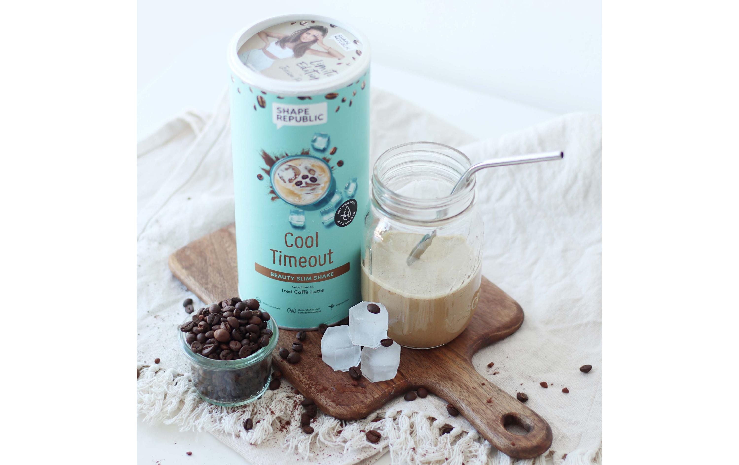 Slim Shake Iced Caffe Latte mit Hafer 420 gMahlzeitenersatz mit Süssungsmitteln Cool Timeout