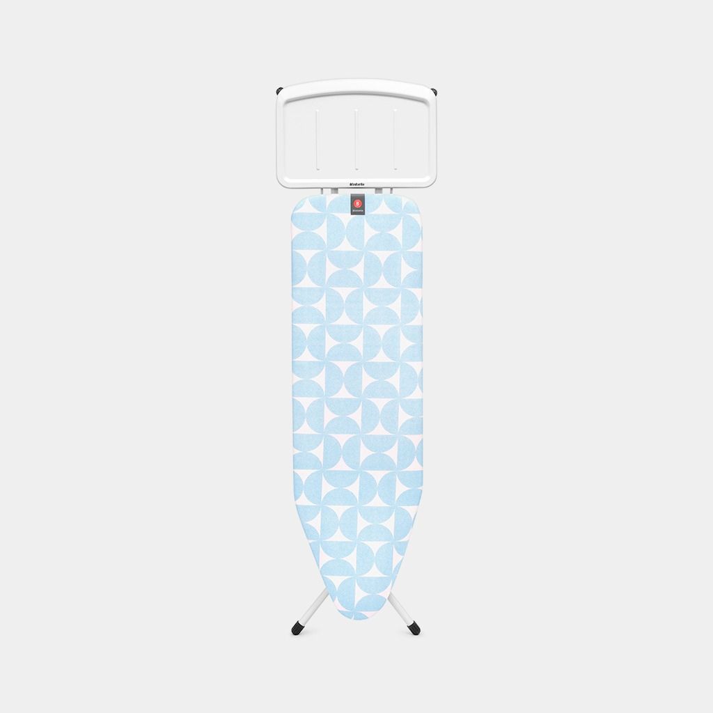 Strijkplank B, 124x38 cm, solide stoomunithouder - Fresh Breeze