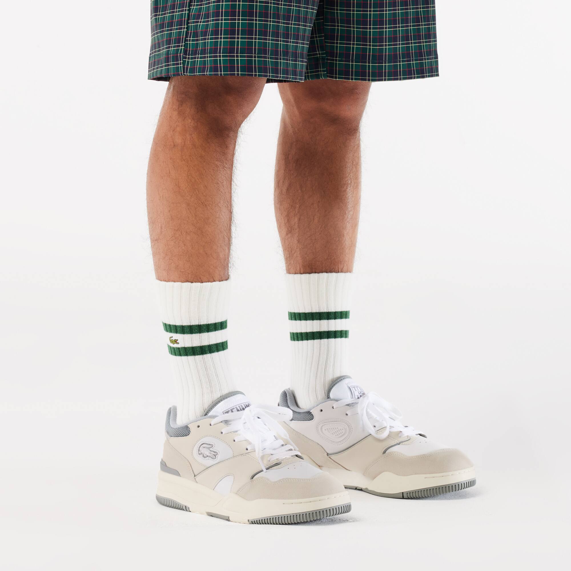 Herren-Sneakers Lineshot aus Leder mit Logo Sneakers - Weiss - Lacoste - Herren