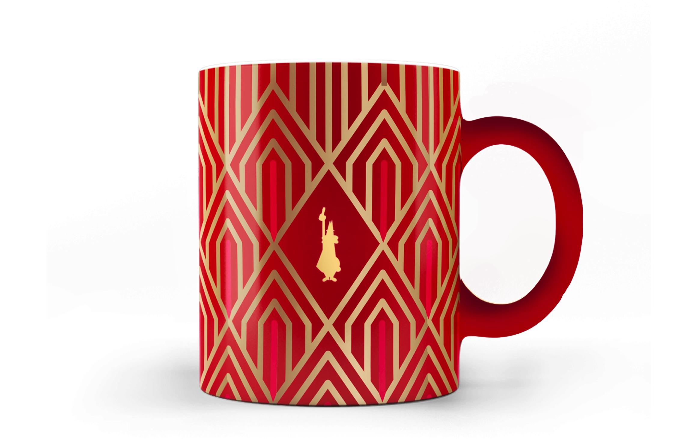 Espressokocher Moka Express Deco Glam inkl. 2 TassenItalienische Espressokanne, Füllmenge der Kanne für 6 Tassen