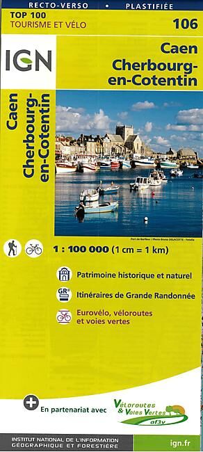 IGN - TOP 100 106 CAEN CHERBOURG PLASTIFIEE