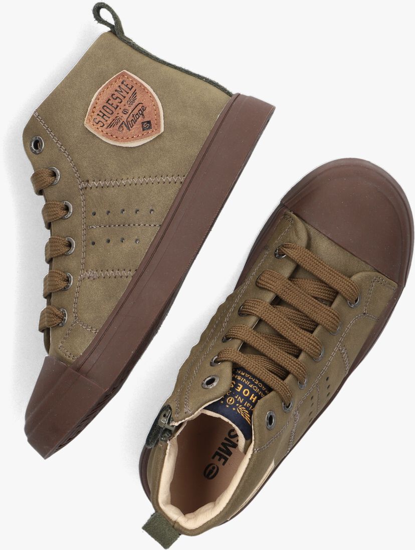 SHOESME groene shoesme hoge sneaker sh23w036