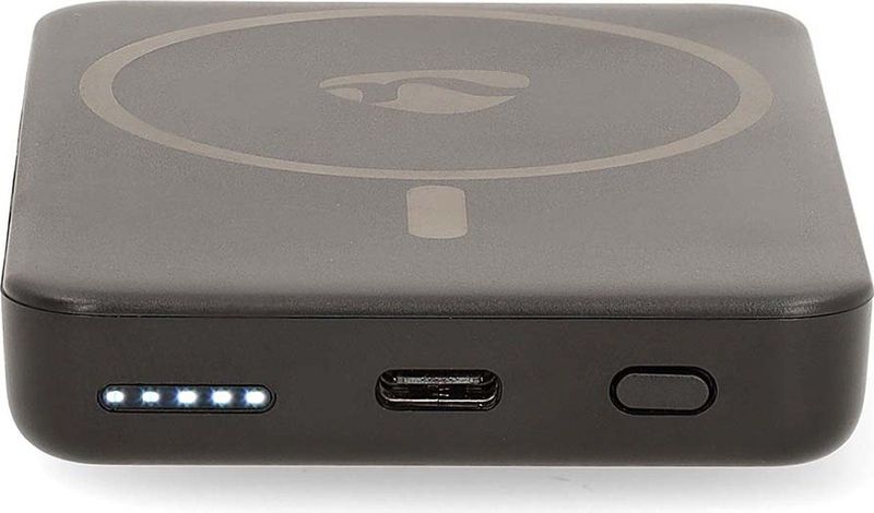 Nedis - Powerbank - Draadloos Laden - USB-C PD 20W - 5000 mAh