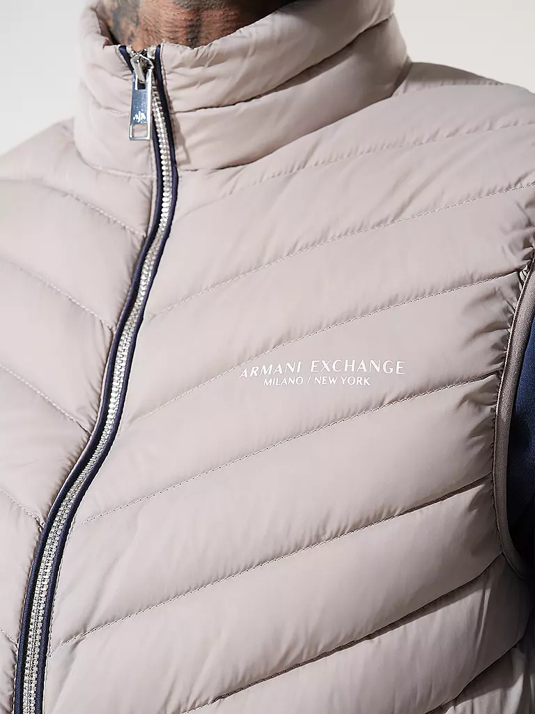 ARMANI EXCHANGE Steppgilet beige