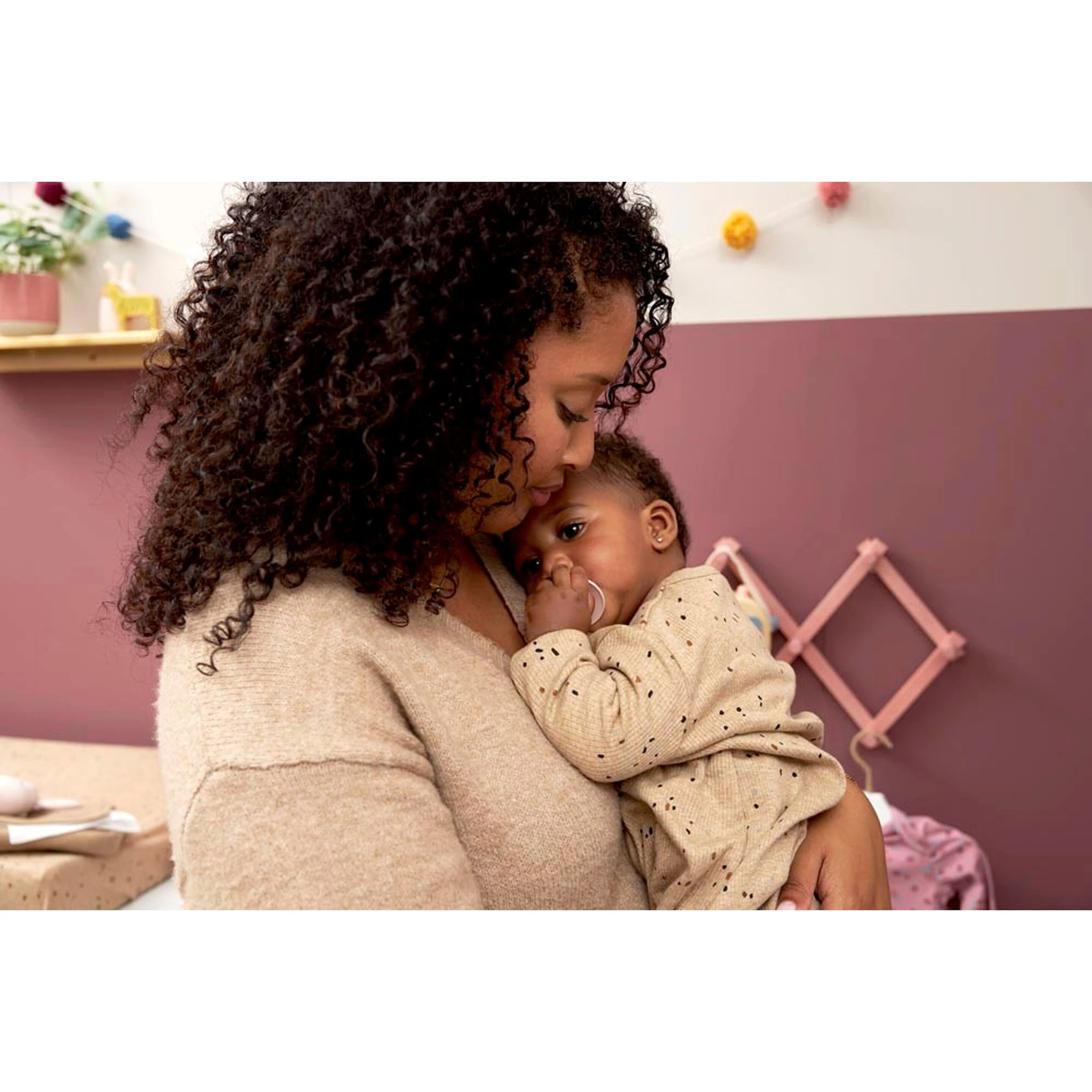 Meyco Baby Ganzjahres-Schlafsack mit Ärmeln 1.0 TOG Spot Toffee Melange