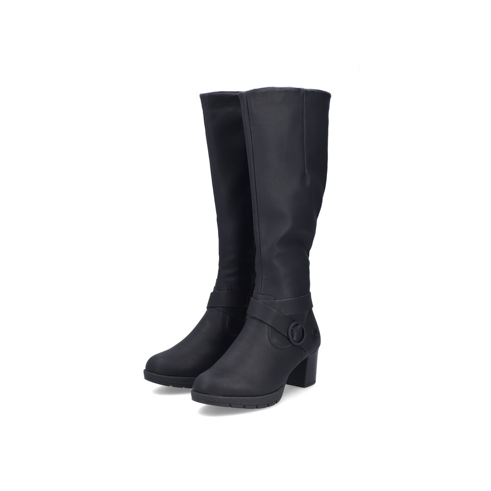Rieker Damen-Schaftstiefel Schwarz