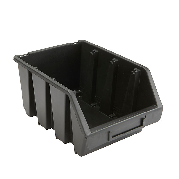 Bac à bec Ergobox ERG3CZA 3,33 litres coloris noir en polypropylène l.24 x P.17 x H.12,6 cm