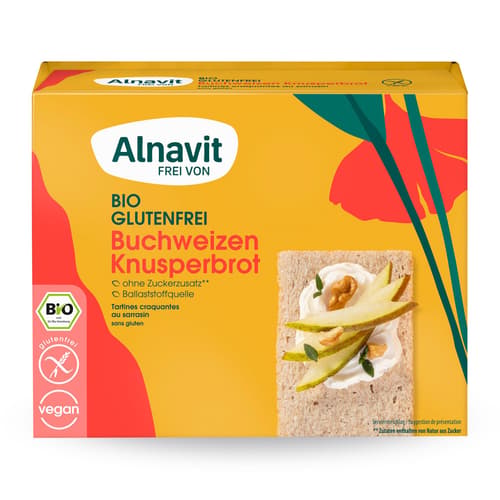 Alnavit BIO Buchweizen Knusperschnitten glutenfrei