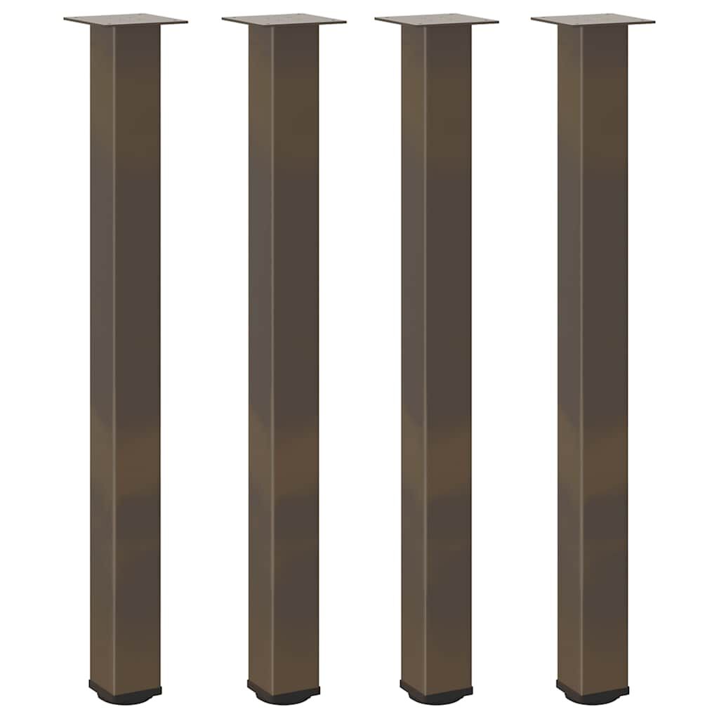 vidaXL Bartafelpoten 4 st Natuurlijk Staal 100-102 cm Staal