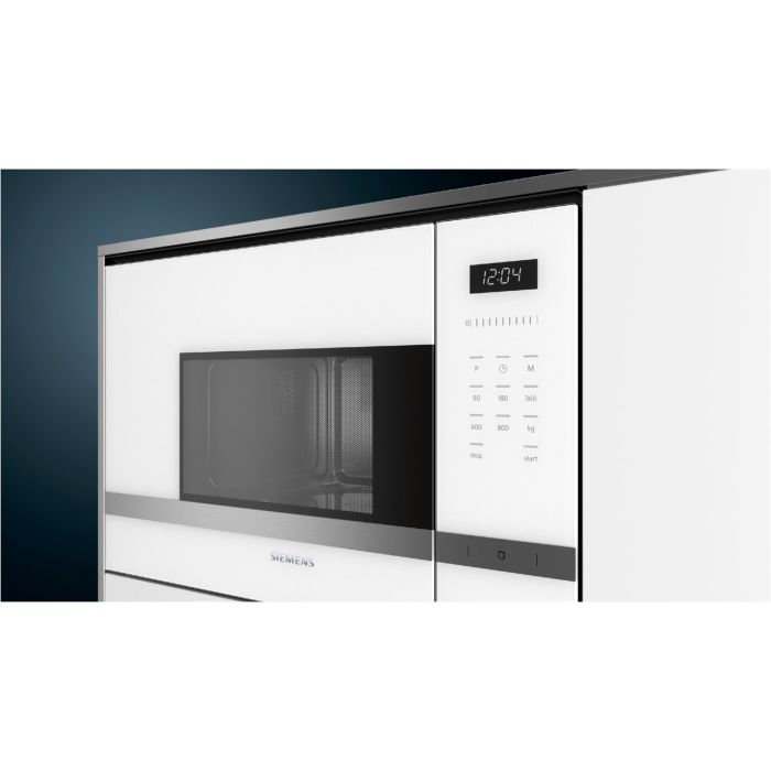 Siemens Einbau-Mikrowelle iQ500 BF525LMW0 Weiß