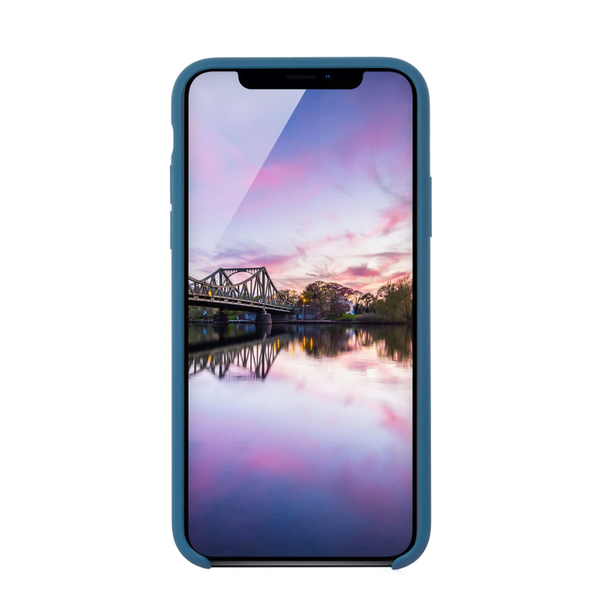iPhone 12 / iPhone 12 Pro Silikon Backcase Hülle Steglitz (10679) - Blau