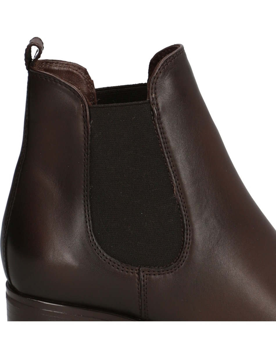 Glattleder Stiefelette