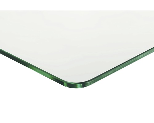 Standaard glazen plank, B 80 x D 30 x H 0,8 cm, helder