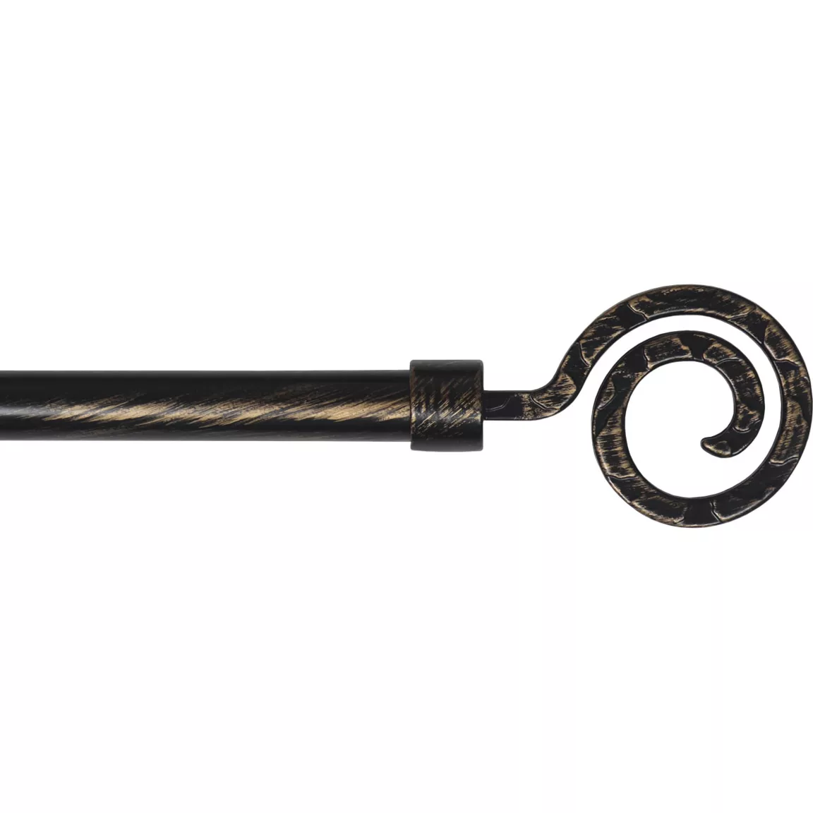 Kit de tringle rideau extensible (L120 - L210 cm / D19 mm) Demeure Noir