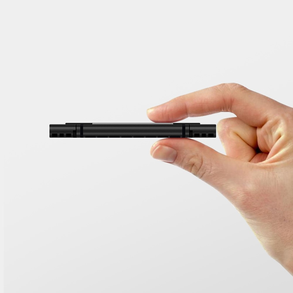 2in1 USB C / USB 3.0 Alu Kartenlesegerät Card Reader für SD und Micro SD Speicherkarten   Aufbewahrungsbox - Grau