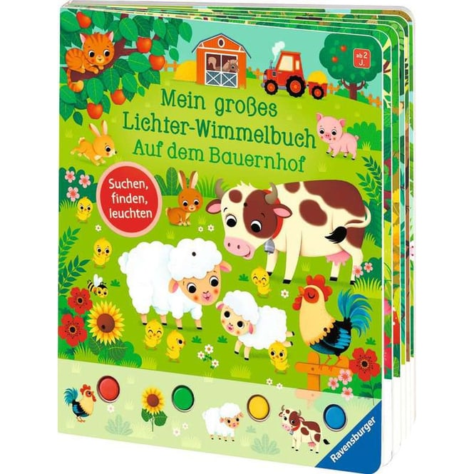 Mein großes Lichter-Wimmelbuch - Auf dem Bauernhof