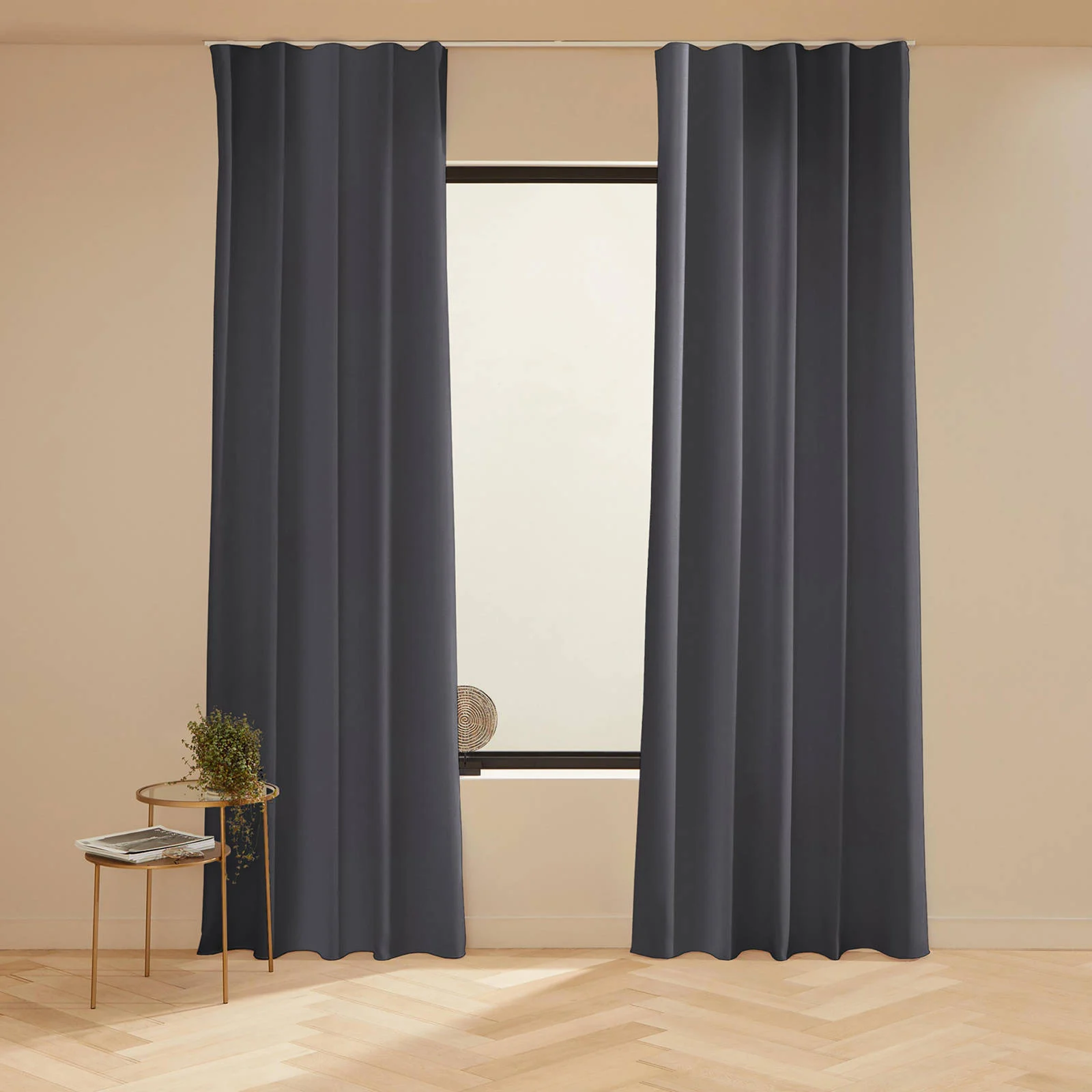 NOUS Living verduisterend gordijn Helena 98 dark grey