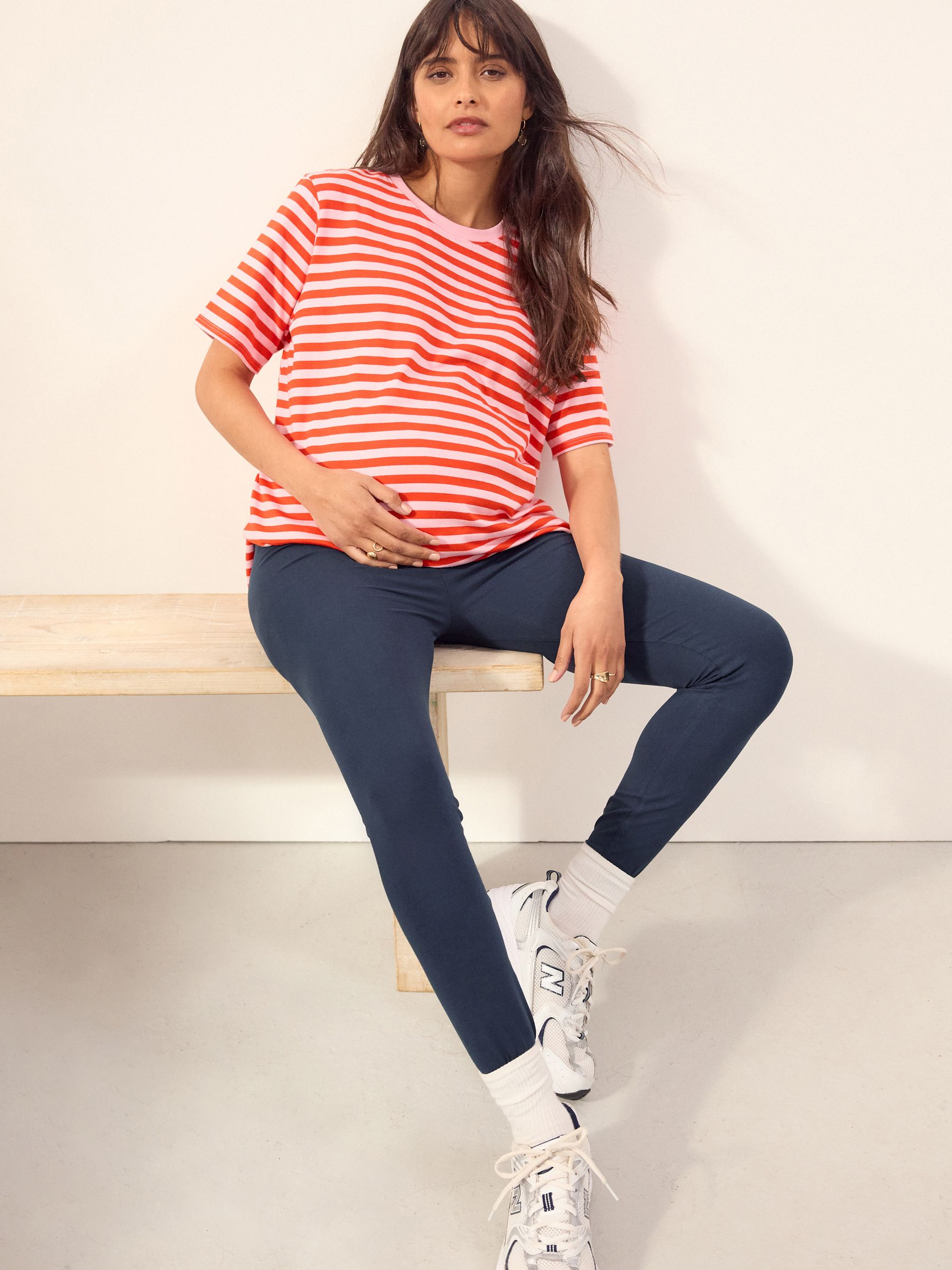 Black/Navy Blue/Brown - 3 Zwangerschapsleggings