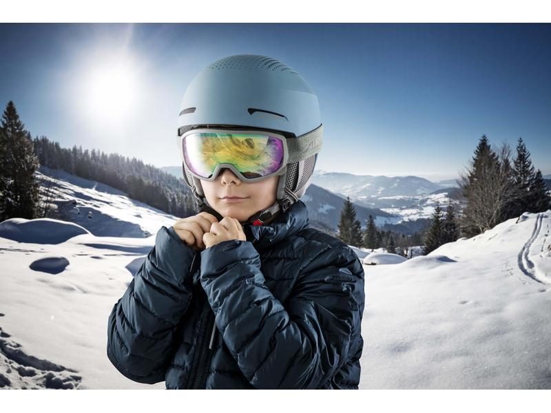 alpina Helm Zupo Hellblau, S Kinder-Skihelm