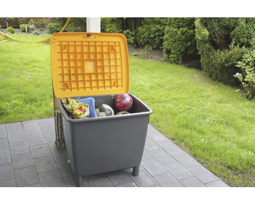 Craemer strooibak, zwart, 210 L
