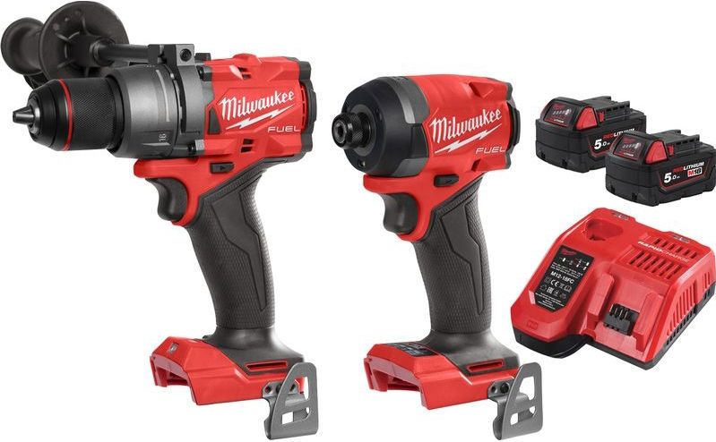 Milwaukee M18 FPP2A3-502X Powerpack M18 FPD3 + M18 FID3 18V 5.0Ah In HD-Box - 4933480873