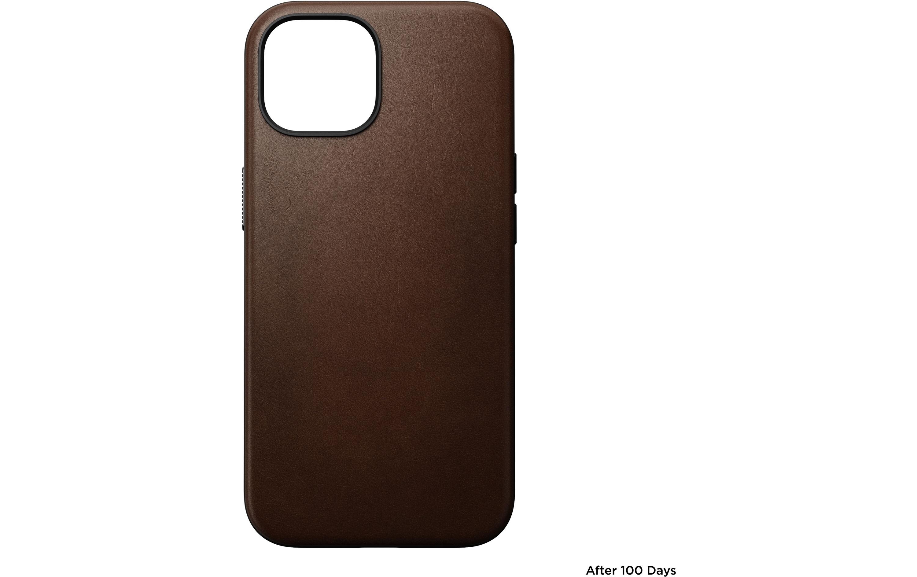 Back Cover Modern Leather iPhone 15 BraunModerne Schutzhülle aus Leder für das Apple iPhone 15