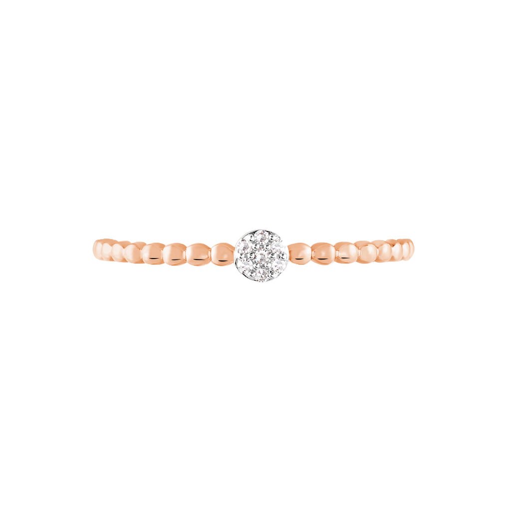 Bague Solitaire Gaxina Or Rose Diamant