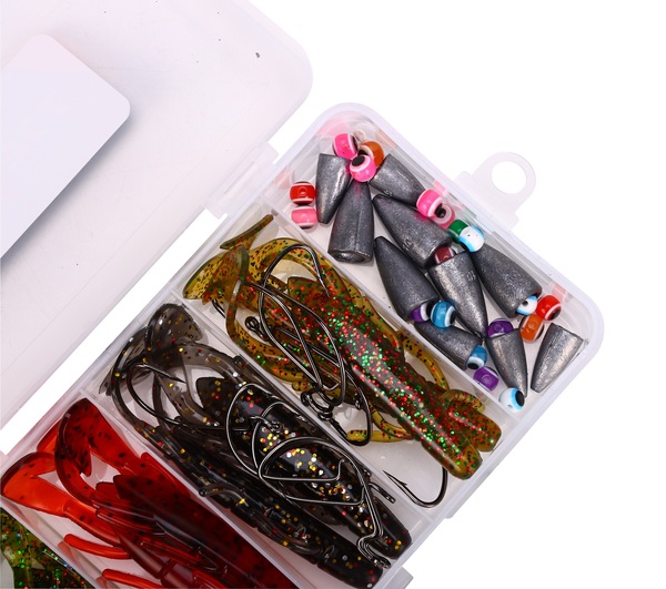 Fish4All Softbait Creature Texas/Carolina Box (50 Pièces)