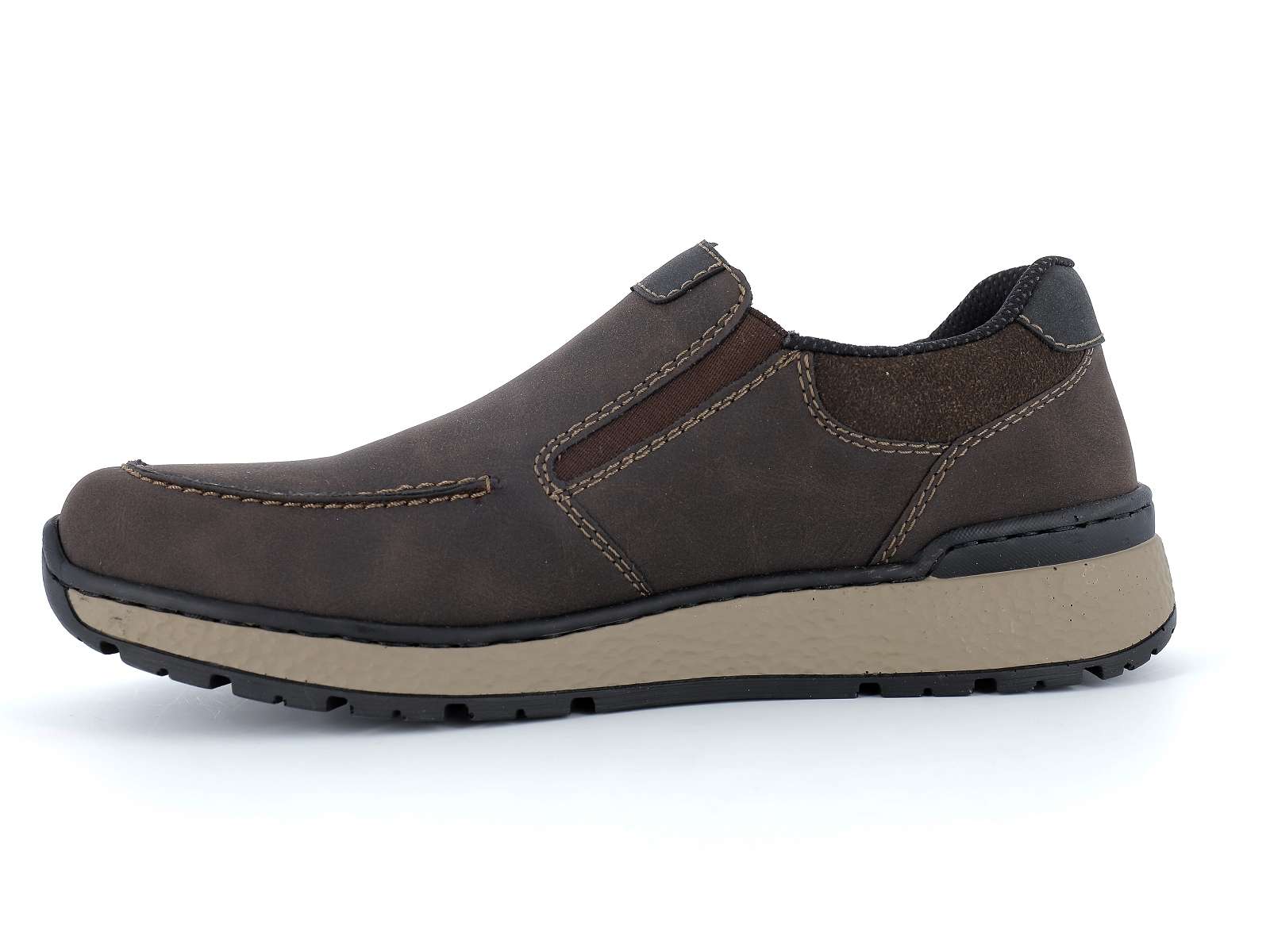 Rieker-B9062 Synthétique Marron Foncé
