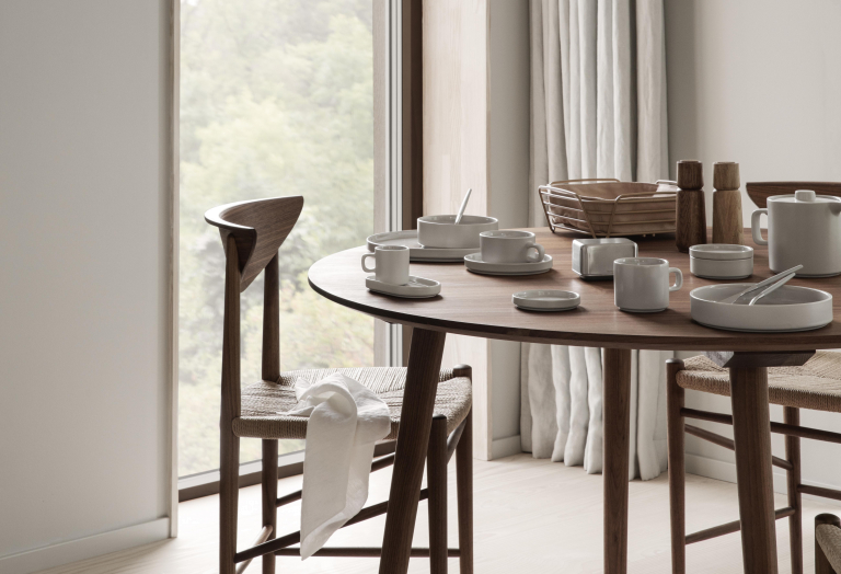 Blomus Pilar espresso kop en schotel set van 2 moonbeam