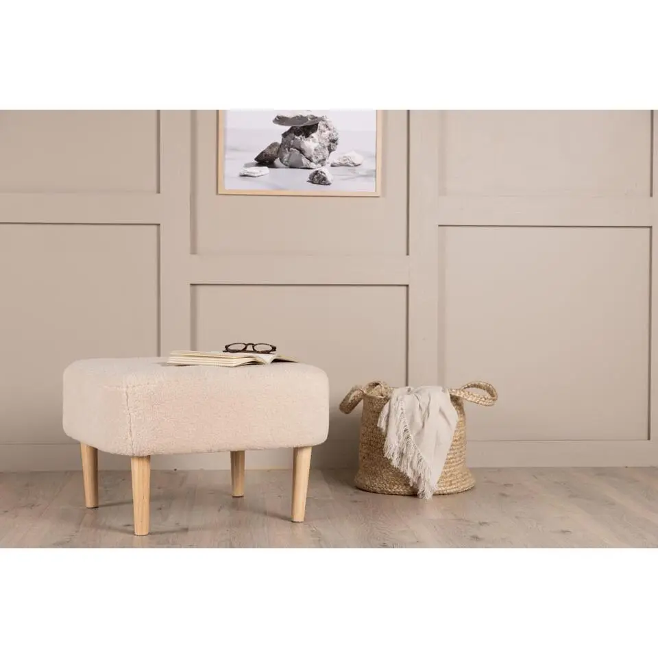 Svea - Kai poef - teddy - beige