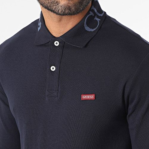 Polo Manches Courtes M3YP36-KBL51 Bleu Marine