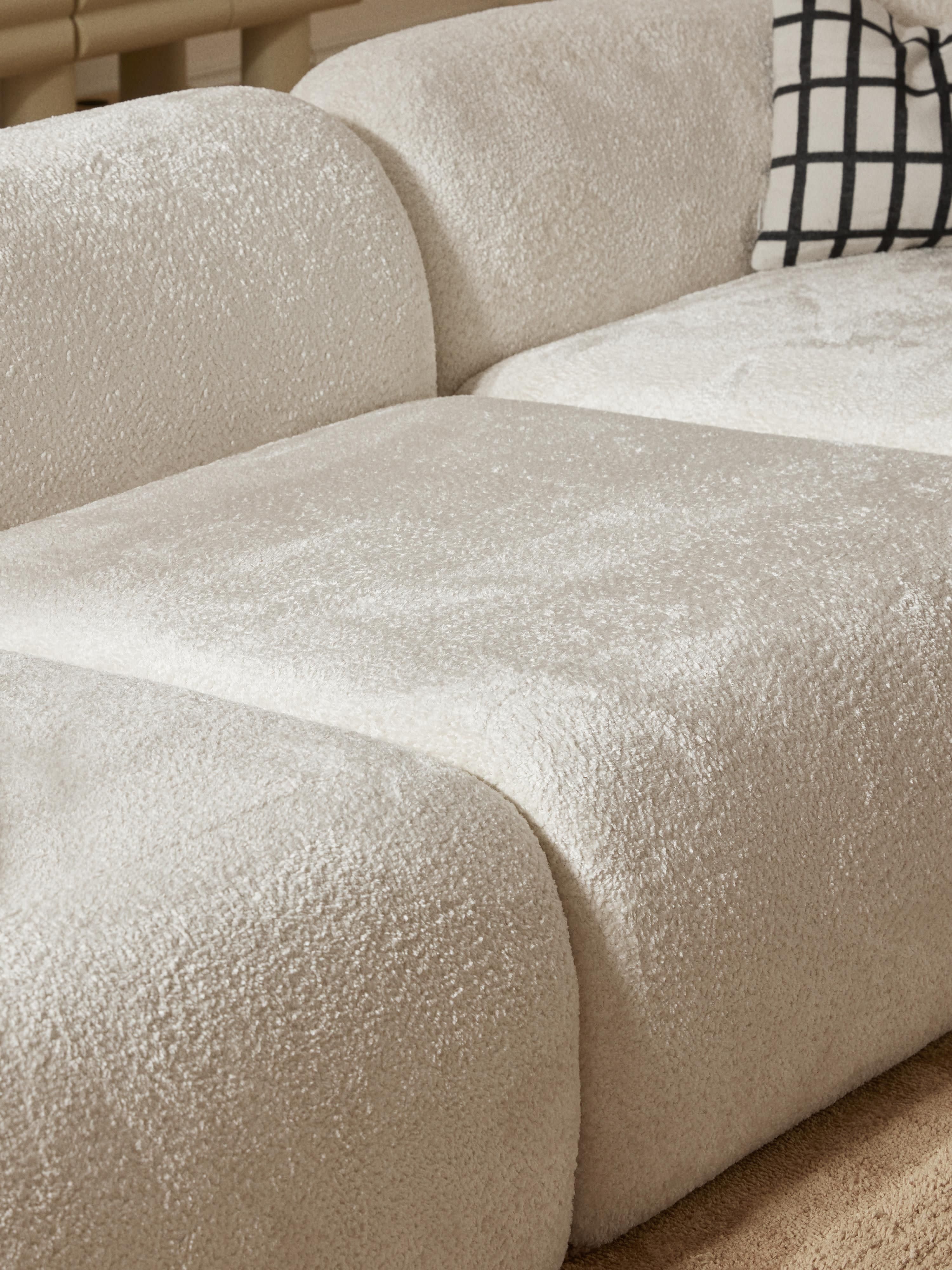 Middelste module Wolke van teddy-bouclé