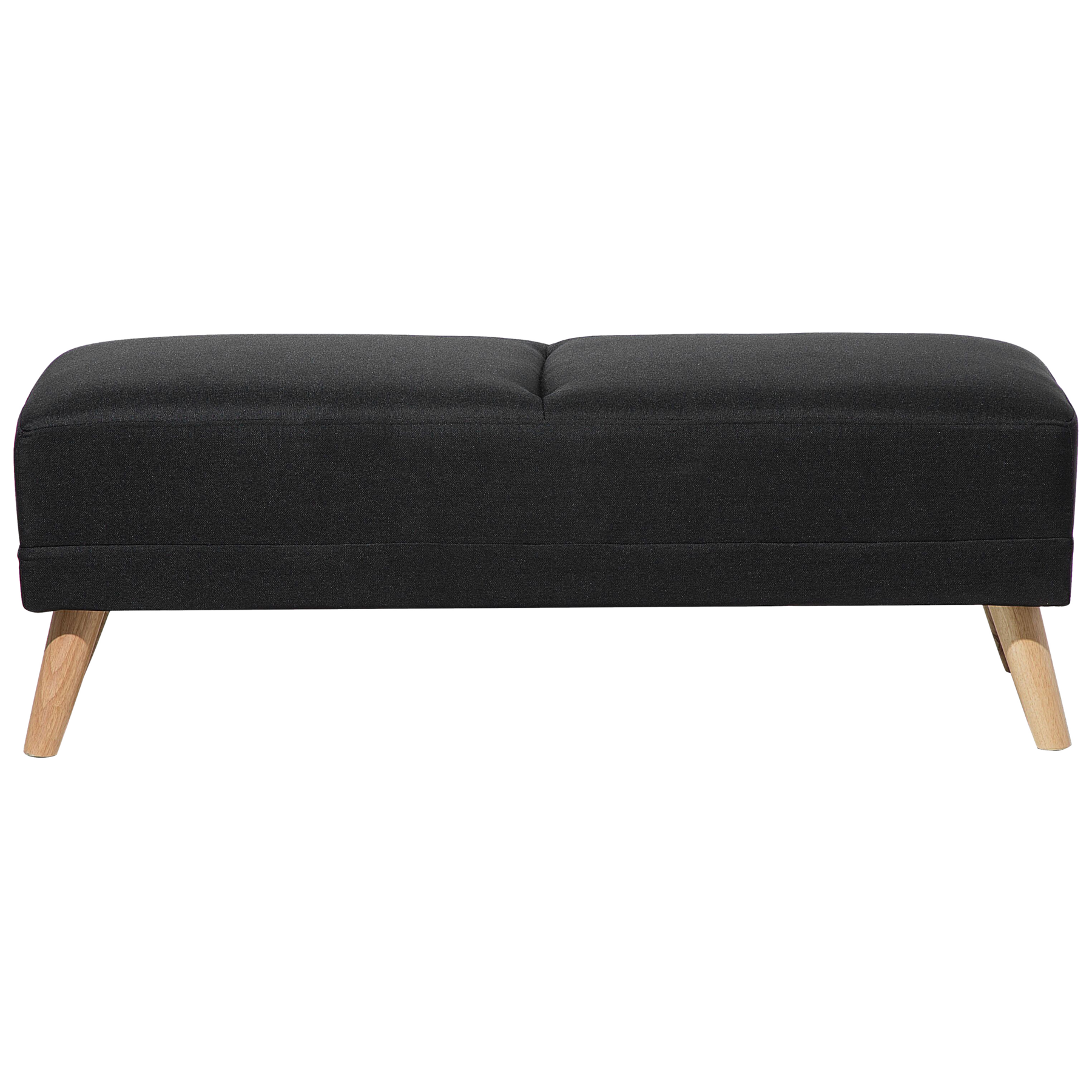 Beliani - FLORLI - Ottomaan - Zwart - Polyester