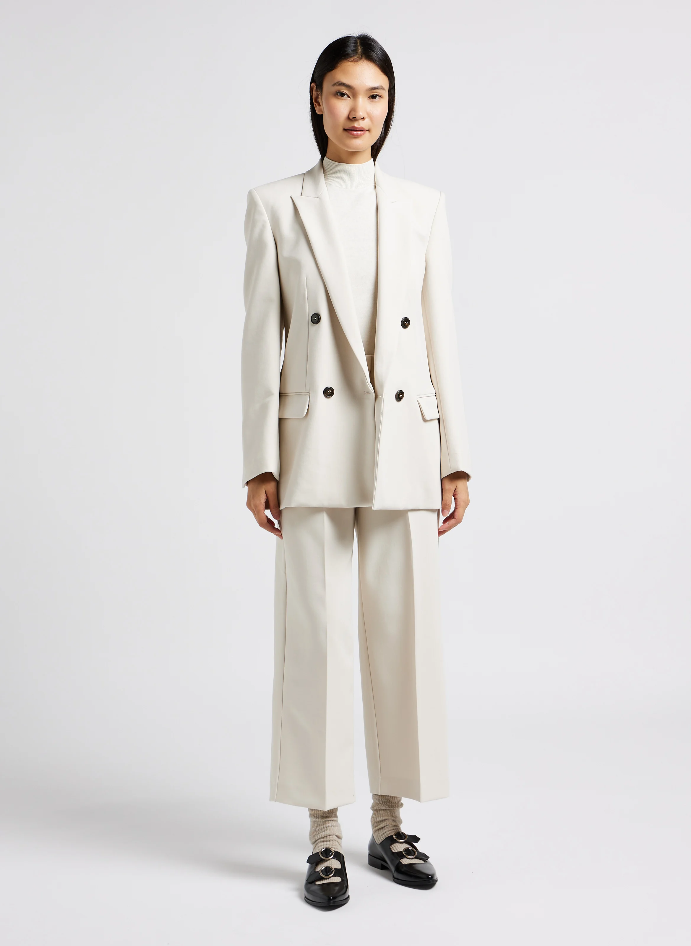 PESETAS - Veste col tailleur | Blanc