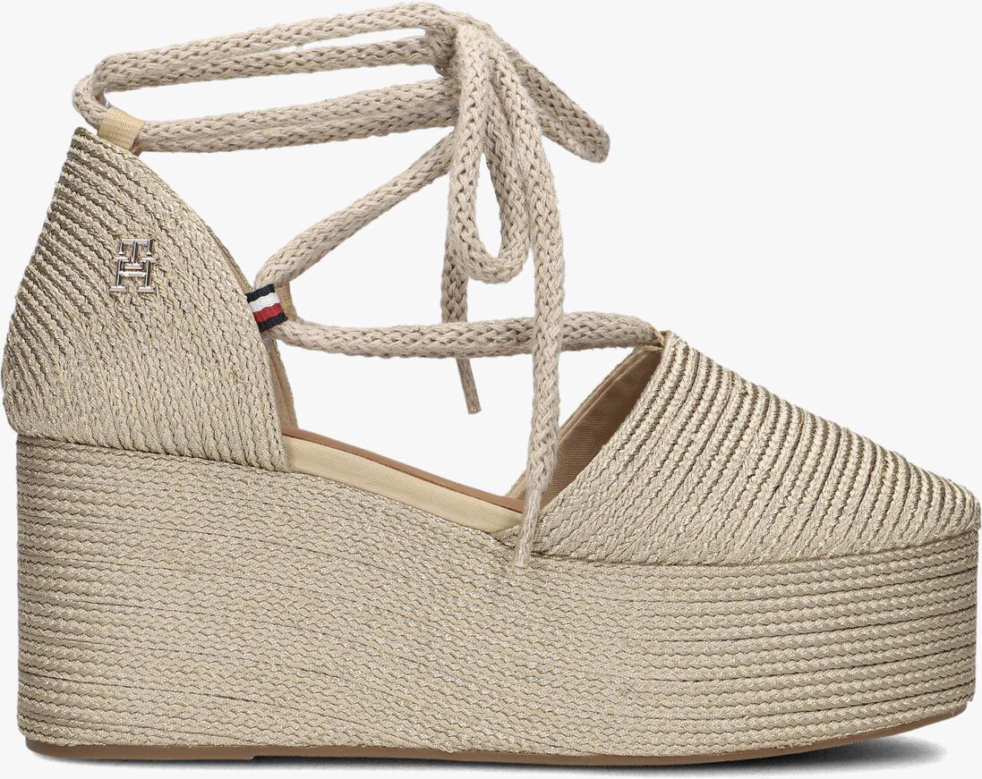 TOMMY HILFIGER gouden tommy hilfiger espadrilles closed toe flatform