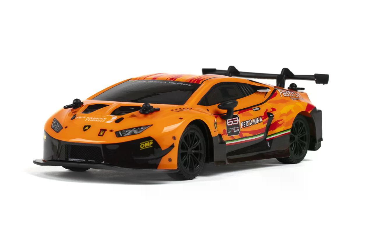 Auto Lamborghini Huracan GT3 Orange, 1:24Ferngesteuerter Sportwagen für Kinder ab 6 Jahren