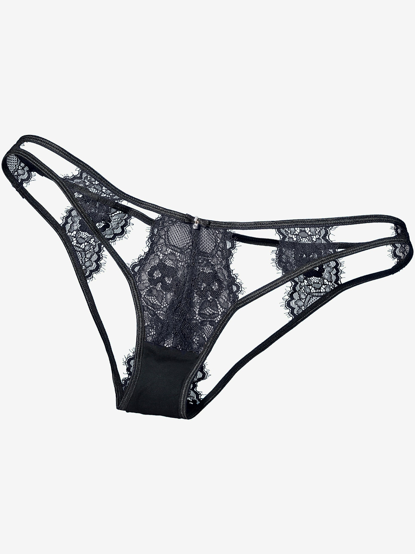 Séduisant tanga avec petit accessoire brillant