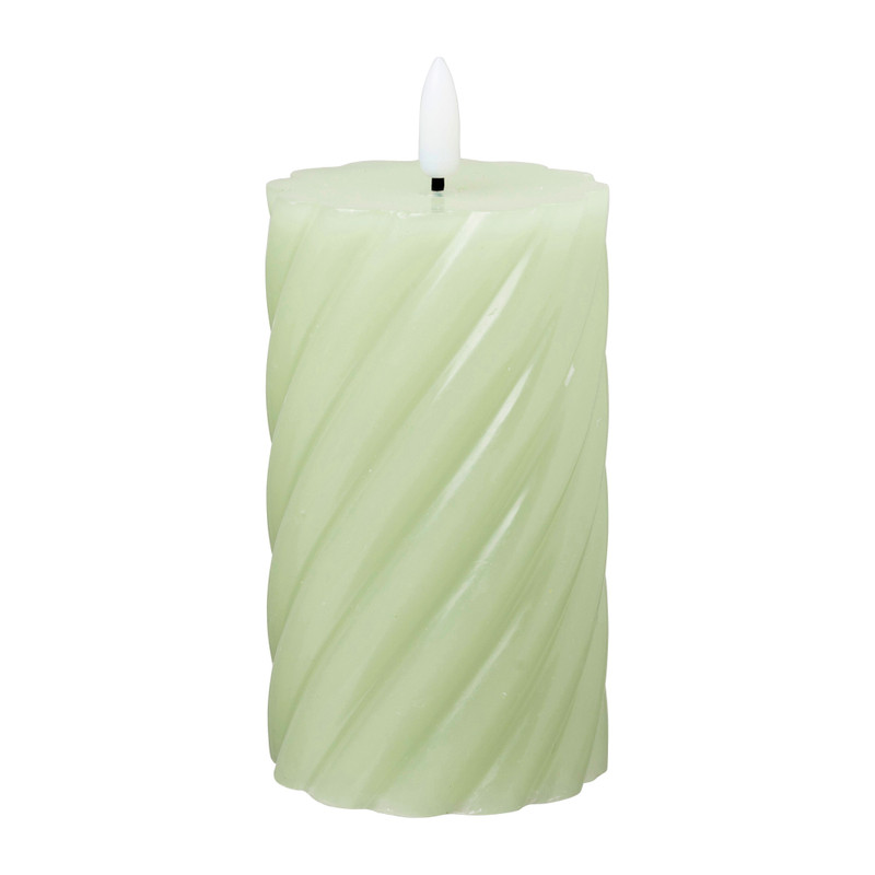 LED stompkaars groot twist - groen - ø7x12 cm