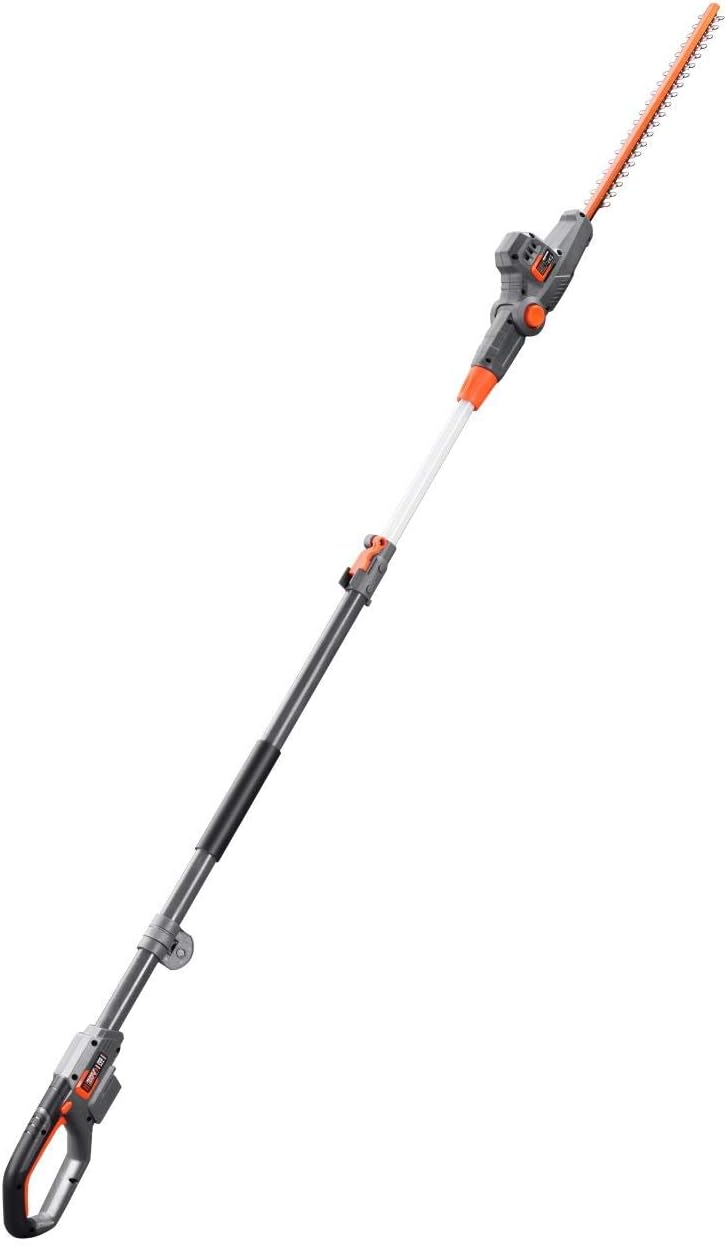 FUXTEC Akku Hochheckenschere 20V FX-E1HH20-SET Elektro Teleskop Heckenschere zum Schneiden von Hecken und Sträuchern – inklusive Akku und Ladegerät