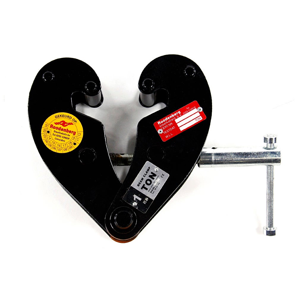 Innox 1T balkenklem zwart met as