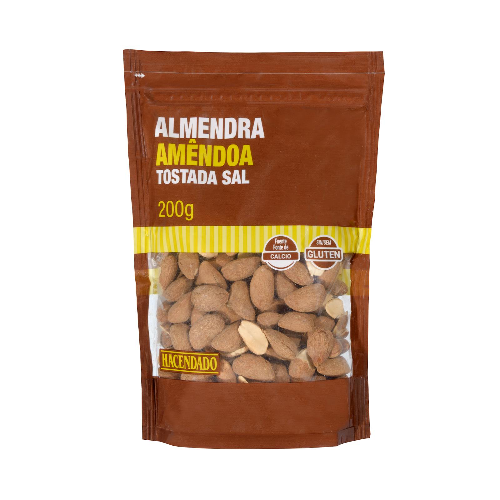Amandes grillées et salées avec peau Hacendado